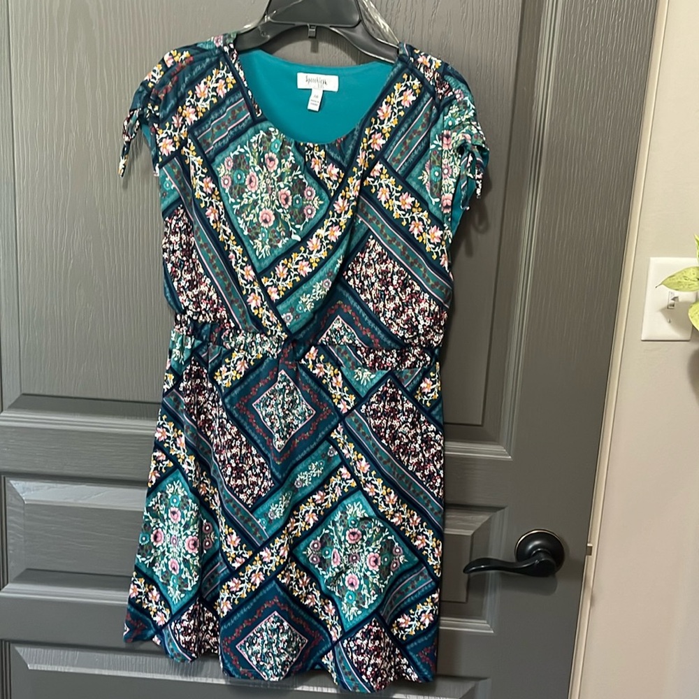Girls green casual dress size 16